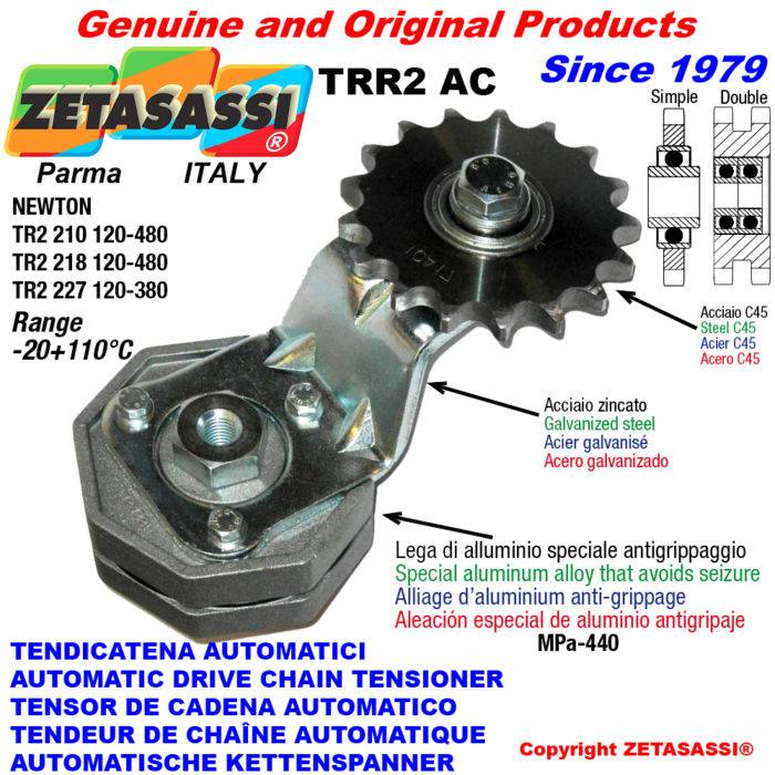 ZETASASSI TRR2227AC58S Automatic arm chain tensioner