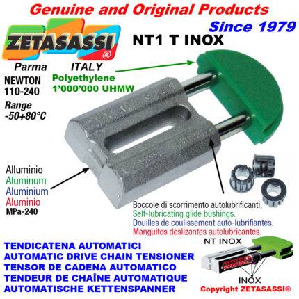 ZETASASSI NT1TUINOX Automatic linear drive inox chain tensioner