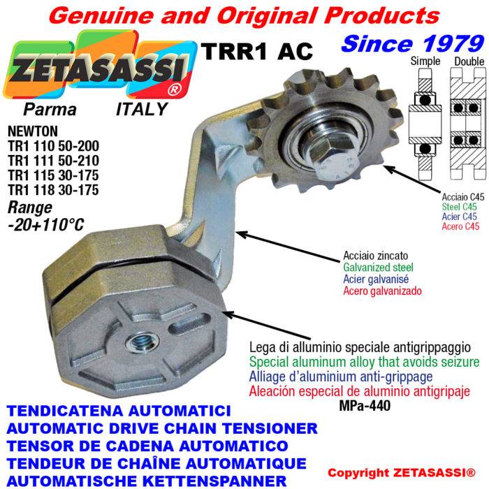 ZETASASSI TRR1118AC58S Automatic arm chain tensioner