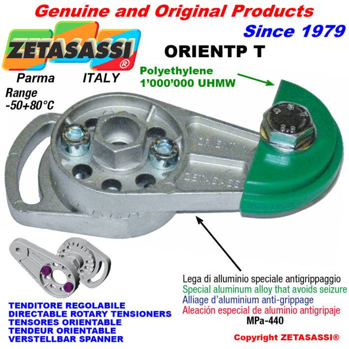 ZETASASSI ORIENTPTU Directable rotary chain tensioner