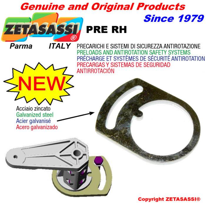 ZETASASSI PRERH277 Rotary tensioner preloading