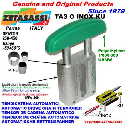 ZETASASSI TA3OASA80SINOXKU Automatic linear drive inox chain tensioner