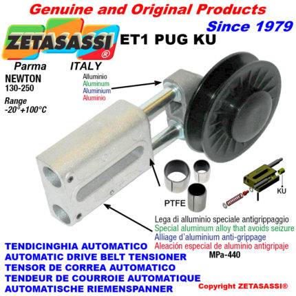 ZETASASSI ET1PUG4KU Automatic linear belt tensioner