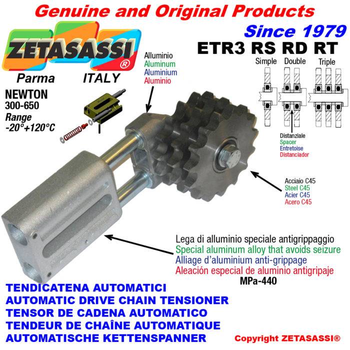 ZETASASSI ETR3RT58 Automatic linear chain tensioner