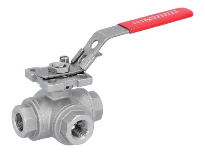 END-Armaturen GD311422 3-way ball valve 3/8"-DIN2999