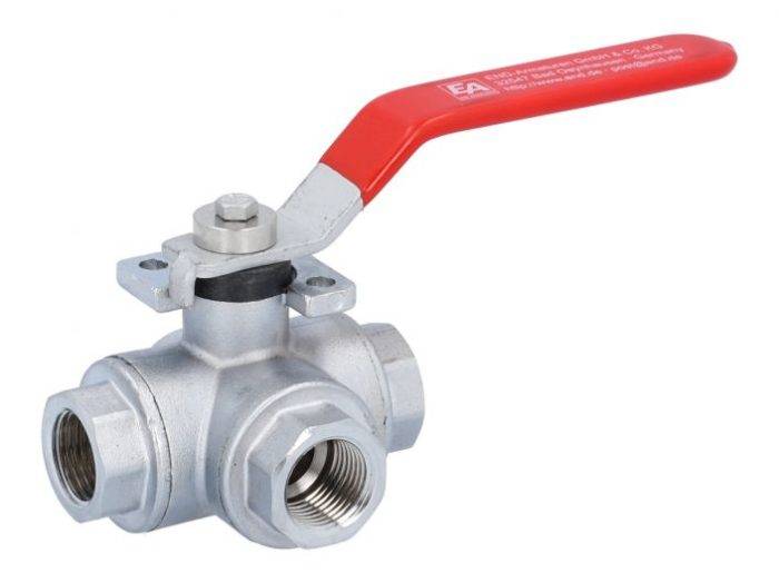 END-Armaturen TN111423 3-way ball valve 1/2"