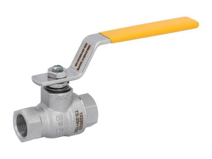 END-Armaturen EK311622 Ball Valve DIN-DVGW 3/8"stainless steel/PTFE-FKM