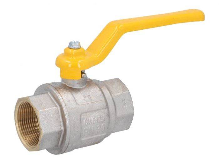 END-Armaturen IK111627 Ball Valve DIN-DVGW 2.11"brass / PTFE