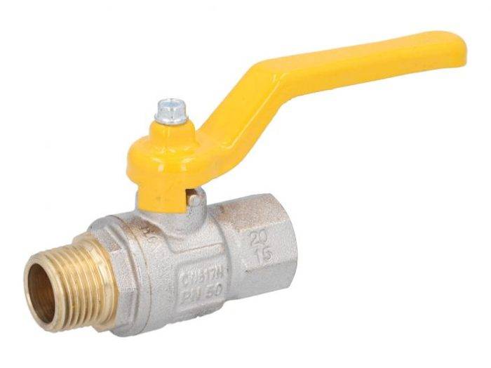 END-Armaturen IK111922 Ball valve DIN-DVGW 3/8"-Innen / outer brass / PT