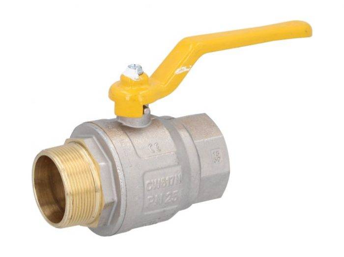 END-Armaturen IK111928 Ball valve DIN-DVGW 2"-Innen / outer brass / PTFE