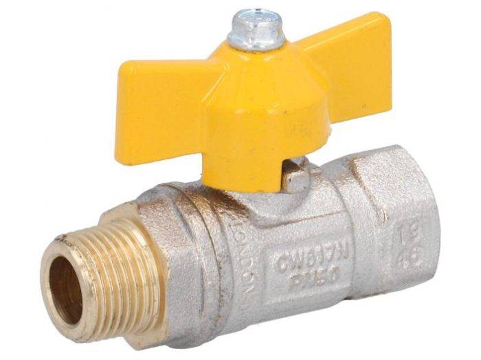 END-Armaturen IK112922 Ball valve DIN-DVGW 3/8"-Innen / outer brass / PT