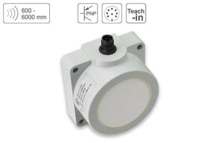 PIL Sensoren P43-600-Q50-PBT-2P-CM12 Ultrasonic Distance Sensor