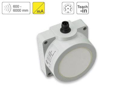 PIL Sensoren P43-600-Q50-PBT-I-CM12 Ultrasonic Distance Sensor