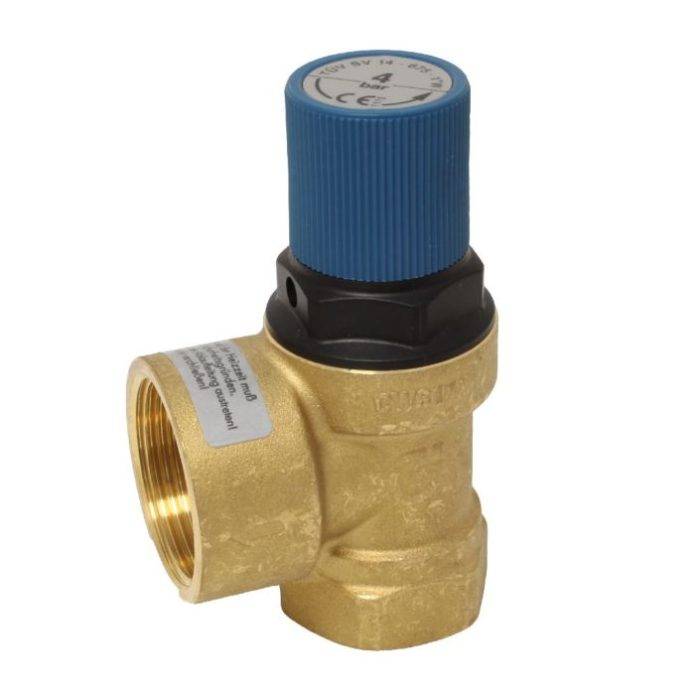 END-Armaturen MA124025 Safety valve 1"brass / EPDM