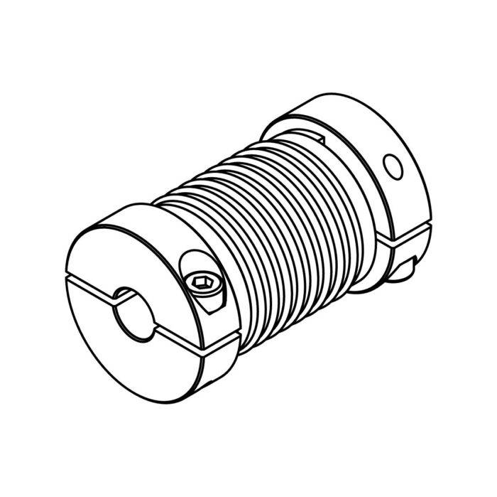 BEI Sensors/Sensata Mounting/Adapters Bellows type 6mm x 6mm for MHM5 Encoder 9403/6-6