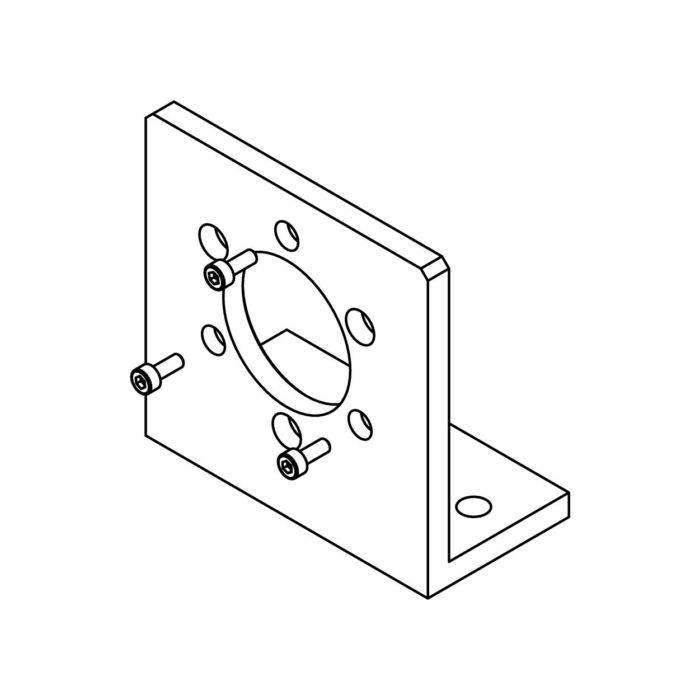 BEI Sensors/Sensata Mounting/Adapters Right Angle Mounting Bracket for MHM5 Encoder M9202