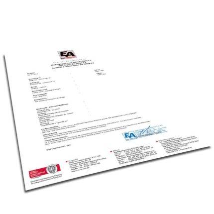 END-Armaturen SV-3.1B Inspection certificate acc. to DIN EN 10204-3.1