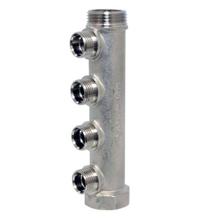 END-Armaturen VT1956304/CN Distribution manifold 3/4" - 4 male outlets 1/2