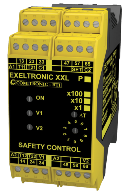 Comitronic-Bti EXELTRONIC XXLP EXELTRONIC XXL & EXELTRONIC XXLP - Timed interlocking control for thermal inertia or zero speed machines with high accuracy time control.