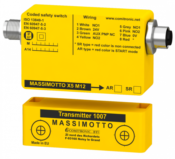 Comitronic-Bti ANA98S.2 M12D MASSIMOTTO ANA 78S.2 / 98S.2 - Safety Switch with serialization