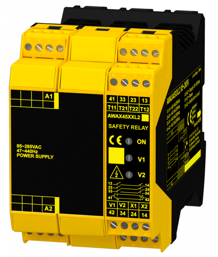 Comitronic-Bti AWAX 45XXL2 - Sensor controller on Acotom process / mechanical switches / emergency stops