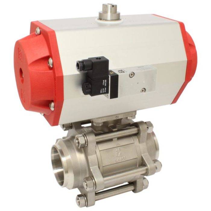 END-Armaturen ZA67-ED63/AM230AC Ball valve DN50 ZA-welding face